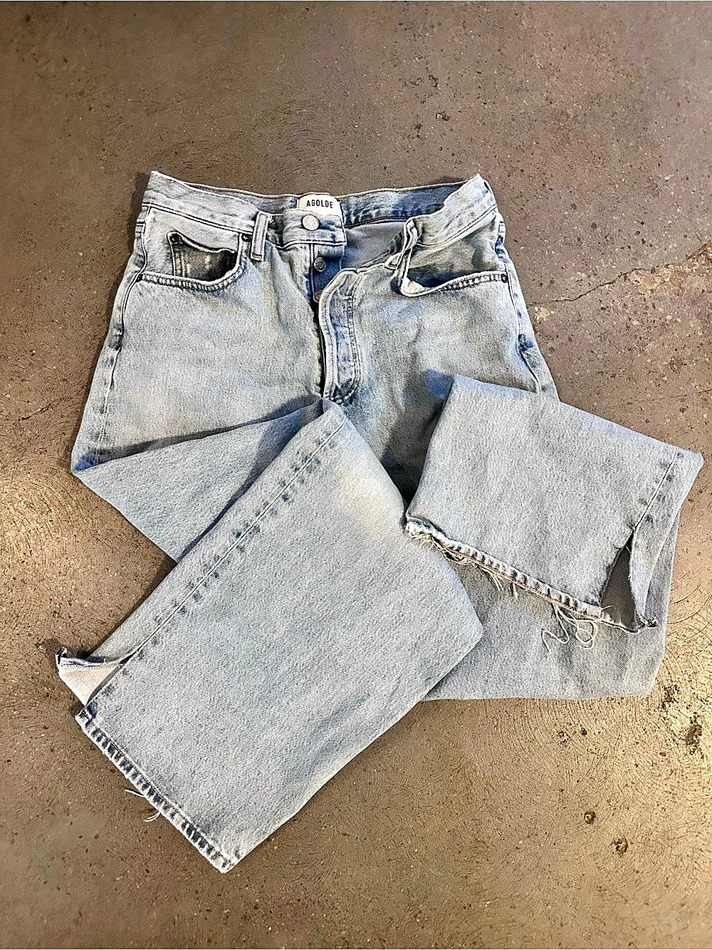 AGOLDE Low Slung Baggy Jeans Wide Leg 25